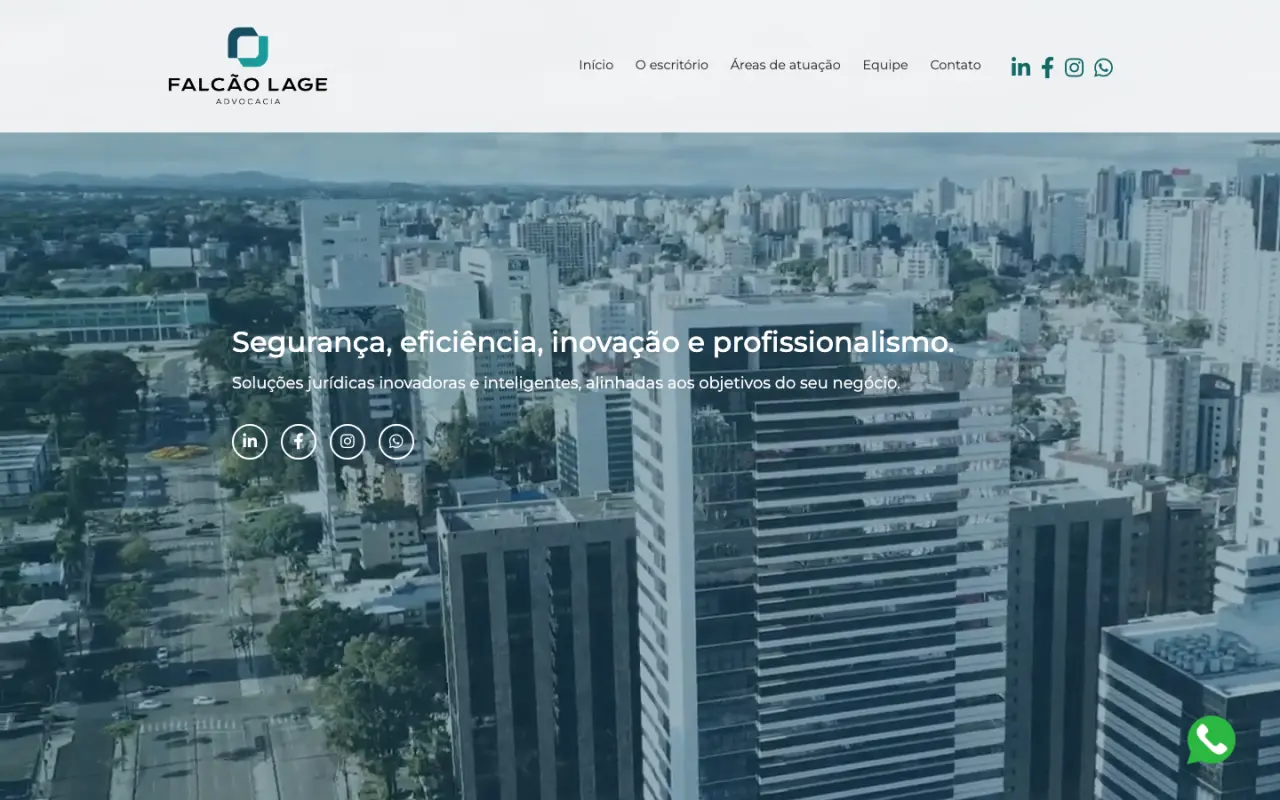 Falcão Lage law firm website